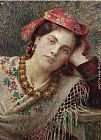Vlaho Bukovac Daydreams painting